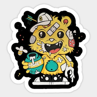 Cute Funny Baby Bear Child Birthday Kids School Costume Gift Sticker